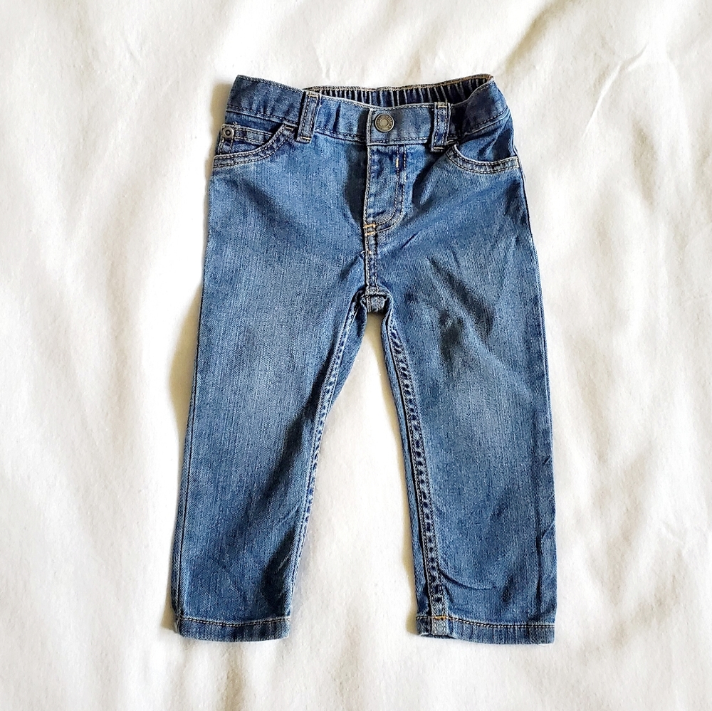 Carter's Medium Wash Jeans Baby Girl 12M